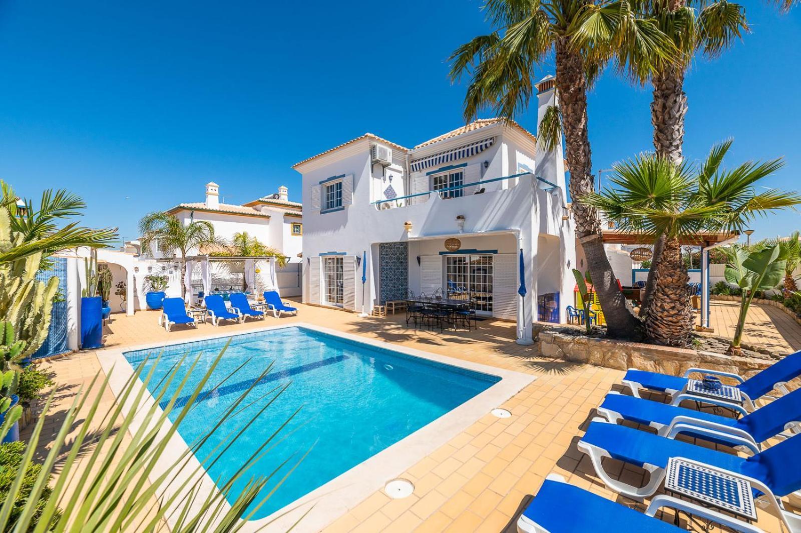 Villa Oasis Gale - Luxury Villa With Private Pool, Ac, Free Wifi, 5 Min From The Beach 알부페이라 외부 사진