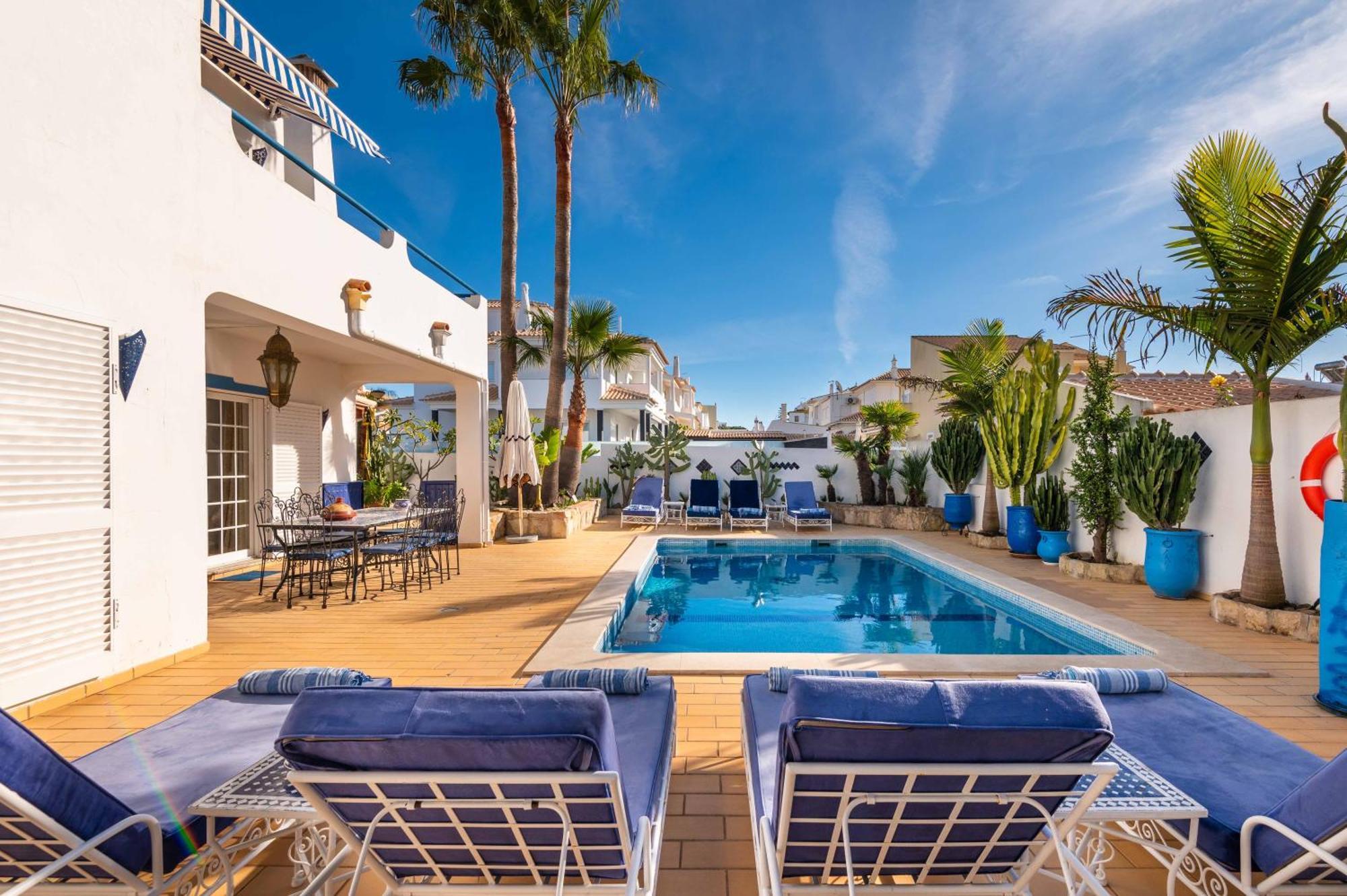 Villa Oasis Gale - Luxury Villa With Private Pool, Ac, Free Wifi, 5 Min From The Beach 알부페이라 외부 사진